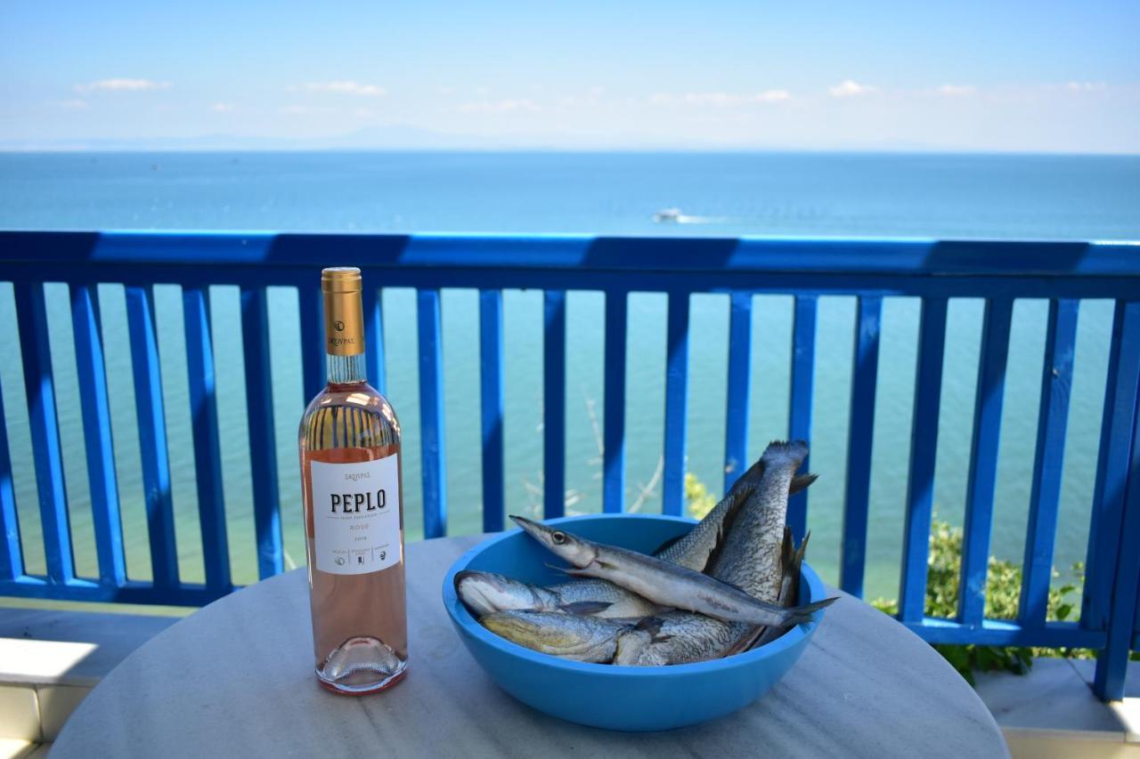 Navy Greece Villa With Swimming Pool & Sea View Makrygialos Buitenkant foto