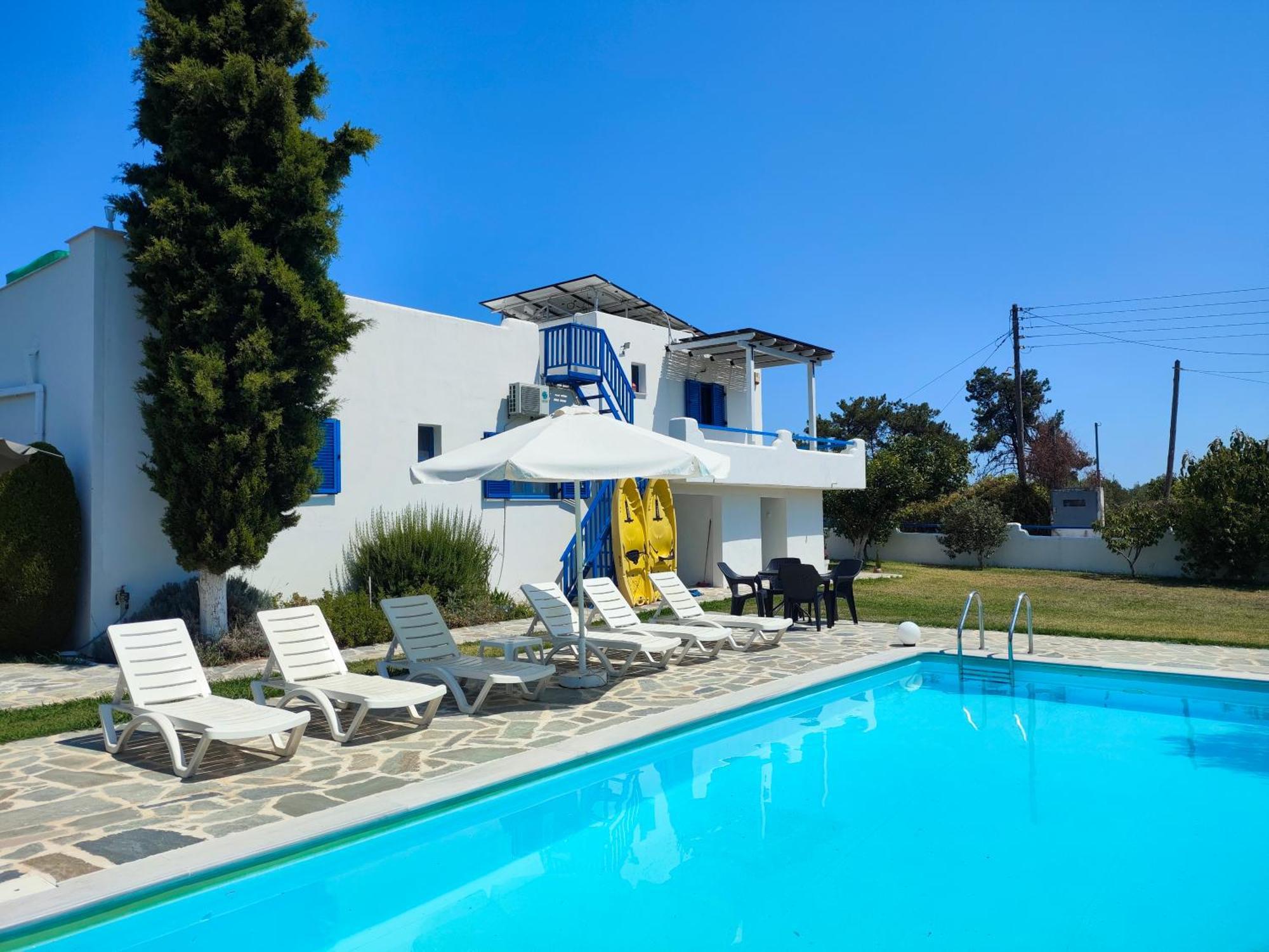 Navy Greece Villa With Swimming Pool & Sea View Makrygialos Buitenkant foto