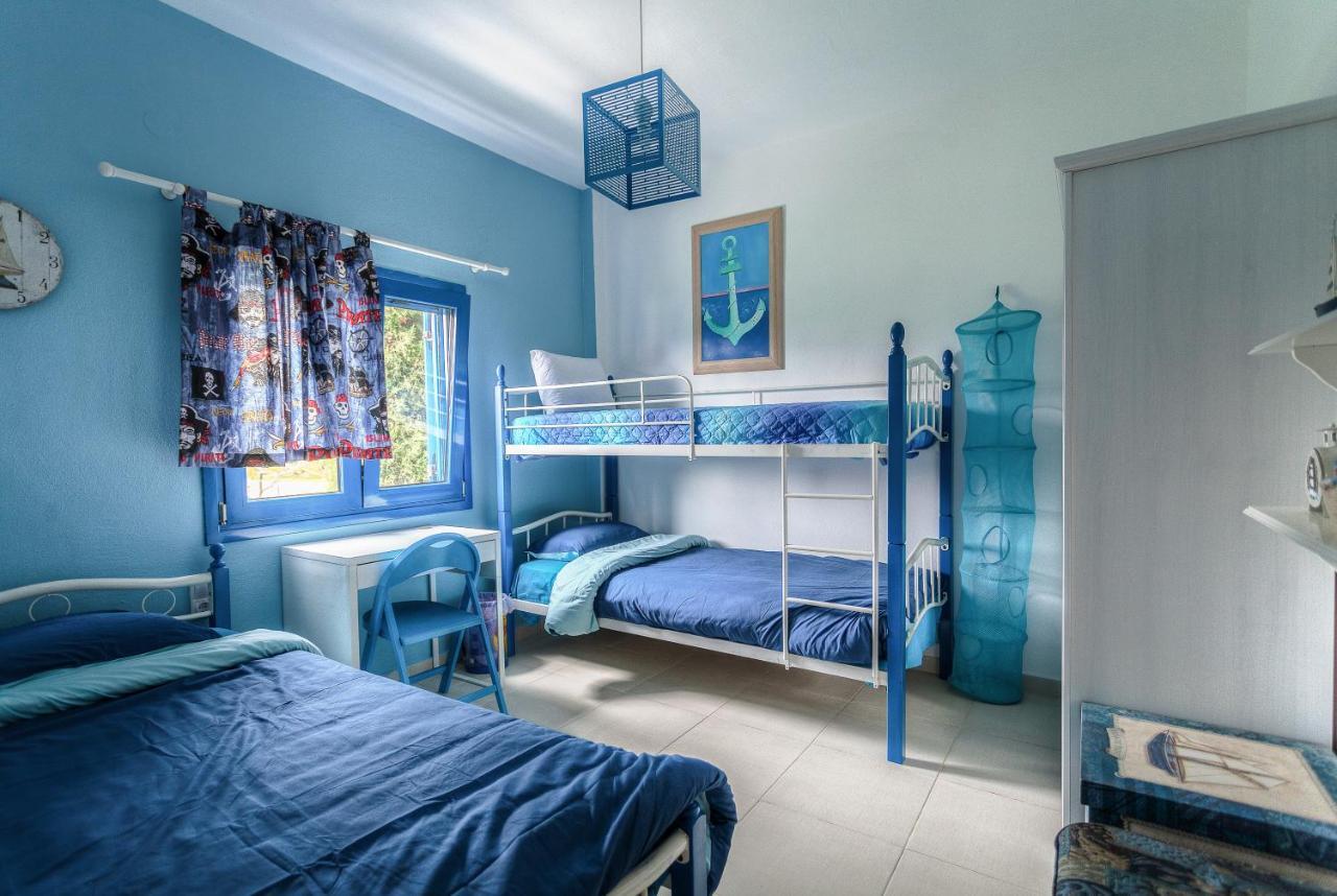 Navy Greece Villa With Swimming Pool & Sea View Makrygialos Buitenkant foto